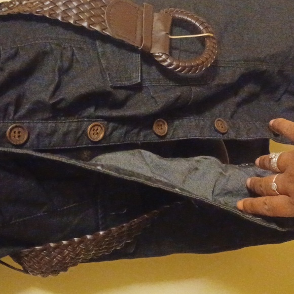 3 quarter length jean shirt - Picture 3 of 7